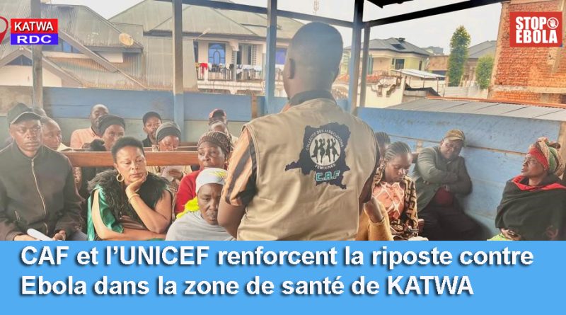 RIPOSTE CONTRE LA MVE DANS LA ZONE DE SANTE DE KATWA